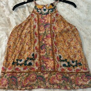 Anthropologie Embroidered Swing Blouse EUC